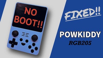 This Handheld Wouldn’t Boot Until I Did THIS! | Powkiddy RGB20S
