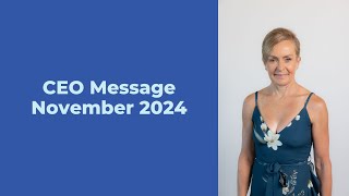 CEO Message - November 2024