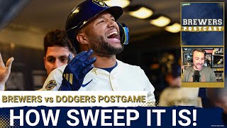 BREWERS POSTCAST: Brewers Walk Off Dodgers to Complete Sweep in Milwaukee | 4th Straight Win