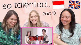 BRITISH SISTERS REACTION: SING-OFF TIKTOK SONGS PART 10 - Reza Darmawangsa vs Mirriam Eka [INDO SUB]