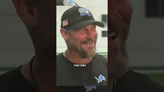 Dan Campbell’s family keeps him in check. “Between my wife, my daughter, I mean they let me have it”