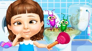 Sweet Baby Girl Cleanup 5 | Toilet and Bathtub Cleaning | Dirty Bathroom Clean | Game By TutoTOONS screenshot 4