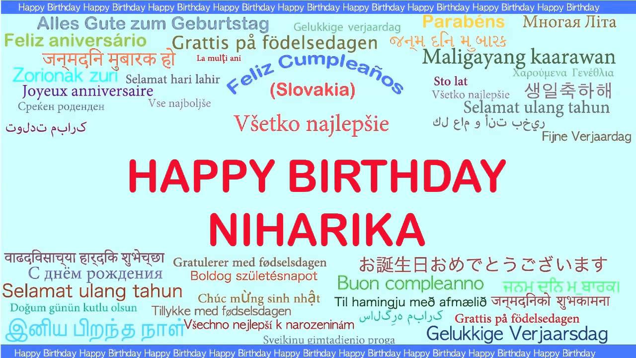Niharika   Languages Idiomas   Happy Birthday
