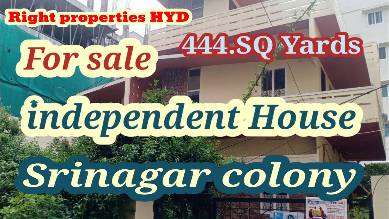 independent house for sale Srinagar colony house for sale Ameerpet Near