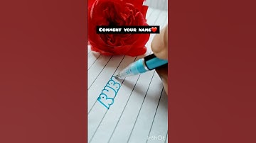 Rubina name in bubble letters #shorts #viral #trending #subscribe