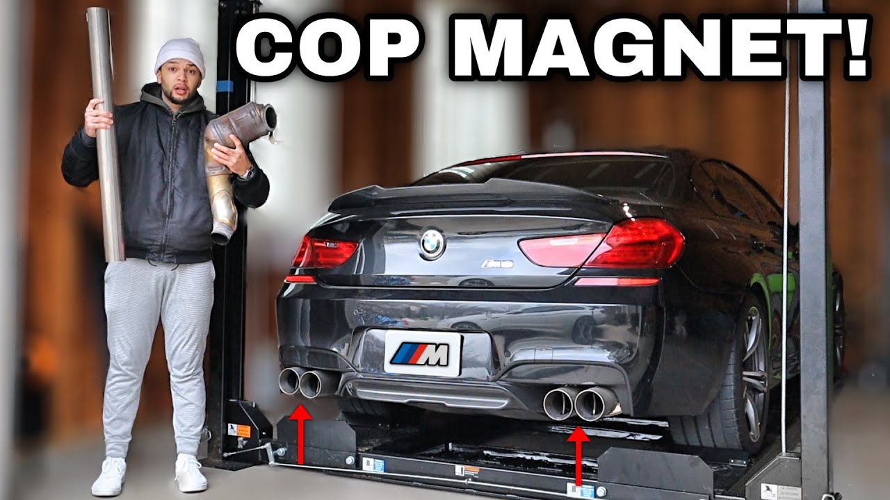 FULLY STRAIGHT PIPING A MANUAL BMW M6 GRAN COUPE! *CRAZY LOUD EXHAUST*