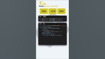 Counter Animation in JavaScript: Smooth Increment and Decrement #js #coding