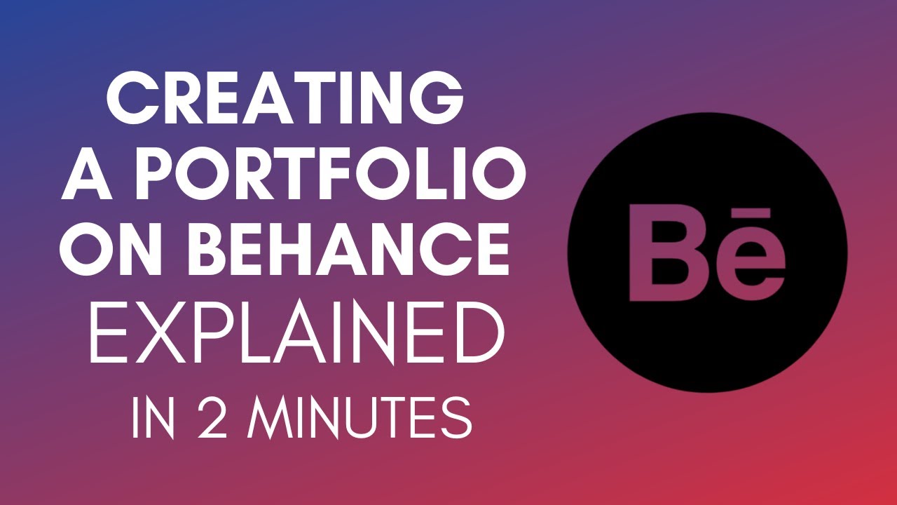 How To Create A Portfolio On Behance In 2023? - YouTube
