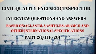 PART-2|QUALITY ENGINEER/INSPECTOR INTERVIEW QUESTIONS AND ANSWERS (Q11 to 20)