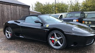 Copart Salvage Damage Ferrari 360 Spider will it run???