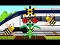 昆虫ふみきり子供アニメ | ぶんぶんぶん | スカイライナー