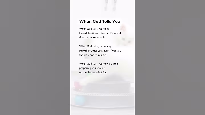 When God Tells You #short #shorts #shortvideo #prayer #quotes #love #faith #god #jesus #bible #fyp