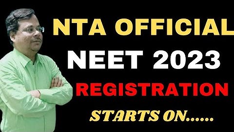 NTA Official NEET 2023 Registration Start On .... | NEET 2023 Application Form | #neet2023