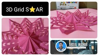 3D Grid Star Paper 3D Craft -Wahab