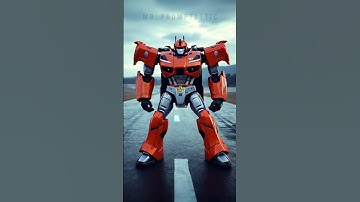 A racing car turns into a Powerful Robot ASMR #Ai #robot #racingcar