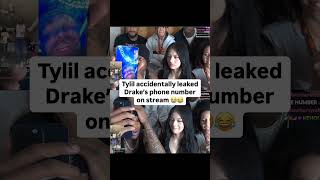 Tylil LEAKS DRAKE'S PHONE NUMBER on Stream?! 😳 Internet Going CRAZY! #drake #tylil #shorts #streamer