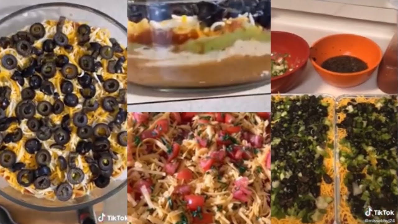 HOW TO MAKE 7 LAYER DIP EASY TIK TOK RECIPES YouTube