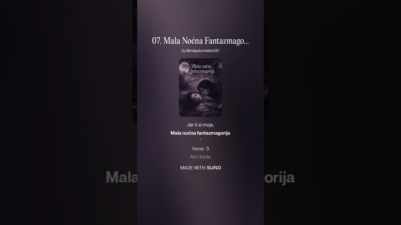 Mala Noćna Fantazmagorija #gothicmusic  #gothicballad