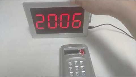 Retekess F3290D Restaurant Pager Screen Host Voice Broadcast+F4410 Wireless Keyboard Call Button