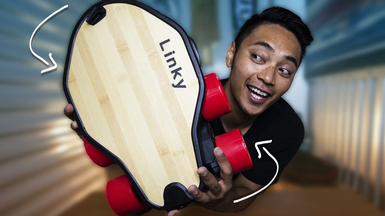 Ультрапортативный СКЛАДНОЙ электрический скейтборд! - Linky