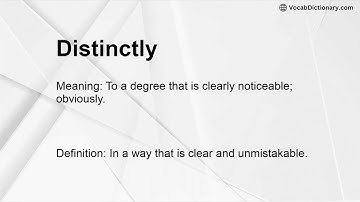 Distinctly Meaning