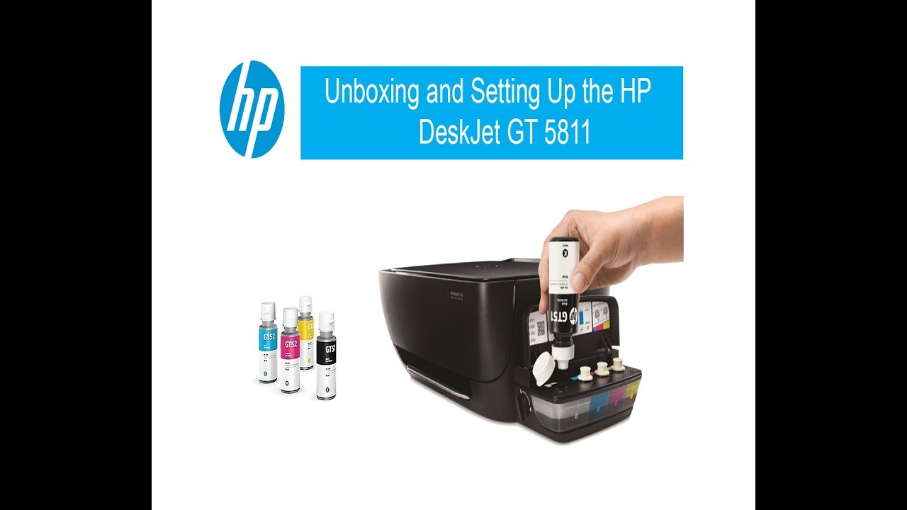 Unboxing and Setting Up the HP DeskJet GT 5811 YouTube