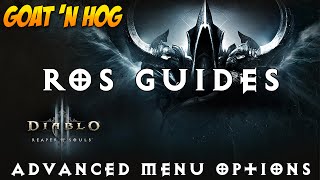 Diablo III - Advanced Menu Options  - Ultimate Evil Edition Guide