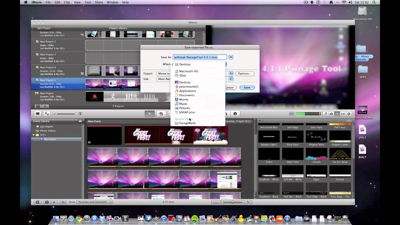 imovie export