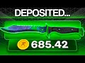 I deposited my bowie gamma doppler on csgoroll