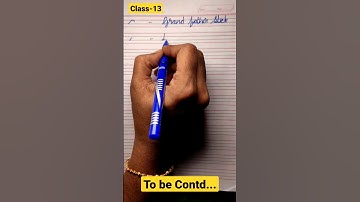 Class - 13: How to Improve Handwriting with A simple Exercise #cursivewriting #viral #shorts