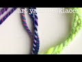 Art yarn necklaces