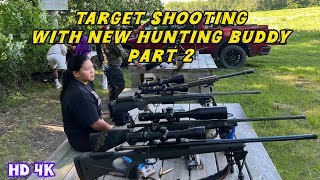 Target shooting with new hunting buddy part 2 #longrange #targetshooting #huntingrifle #hunter 