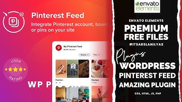 Pinterest Feed Plugin WordPress || Add Pinterest Feed to WordPress | Envato Elements Download Free