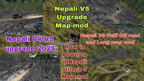 Nepali V5 Upgrade Map mod | How to Download Nepali V5 map | Nepali V5 Fulli Off Road And Long Mop |