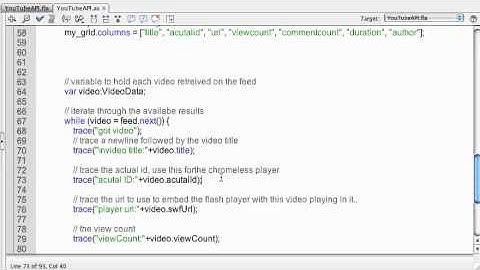 YouTube Flash API Part 2