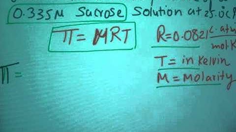 osmotic pressure calculation example