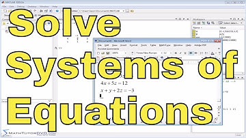 Matlab Tutorial - 50 - Solving Systems of Linear Equations