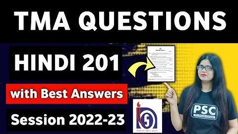 10 Nios Hindi 201 Solved TMA 2023, Nios Solved Assignments, NIOS Solved TMA April & October 2023