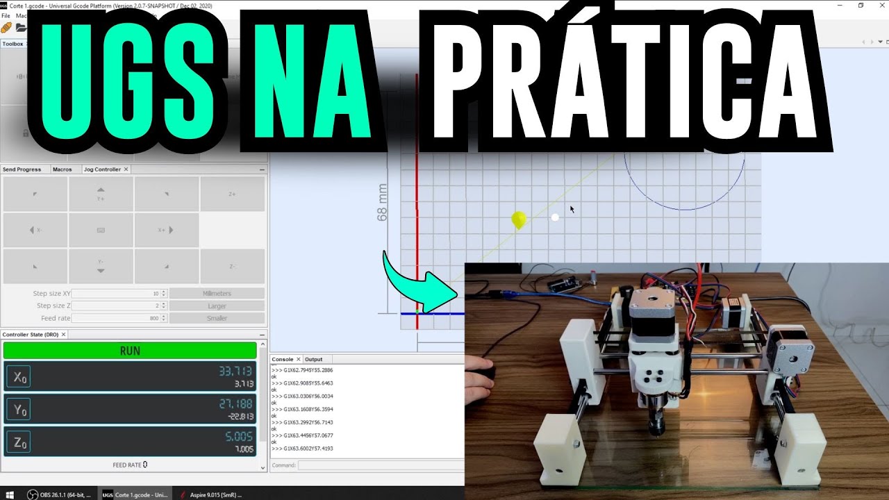 Configuração do GRBL via UGS – CNC com Arduino - PASSO A PASSO - YouTube