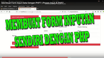 Membuat Form Input Data Dengan PHP7 | Proses Input di PHP7