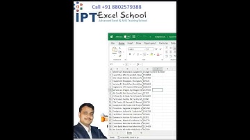 #IPTExcelSchool #MISReport #Automation #ExcelHacks SQL #Database #DataAnalysis #Python #Coding #vba