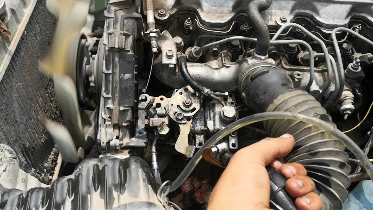 How to 2c diesel pump problem, Toyota 2c diesel pump fuel problem YouTube