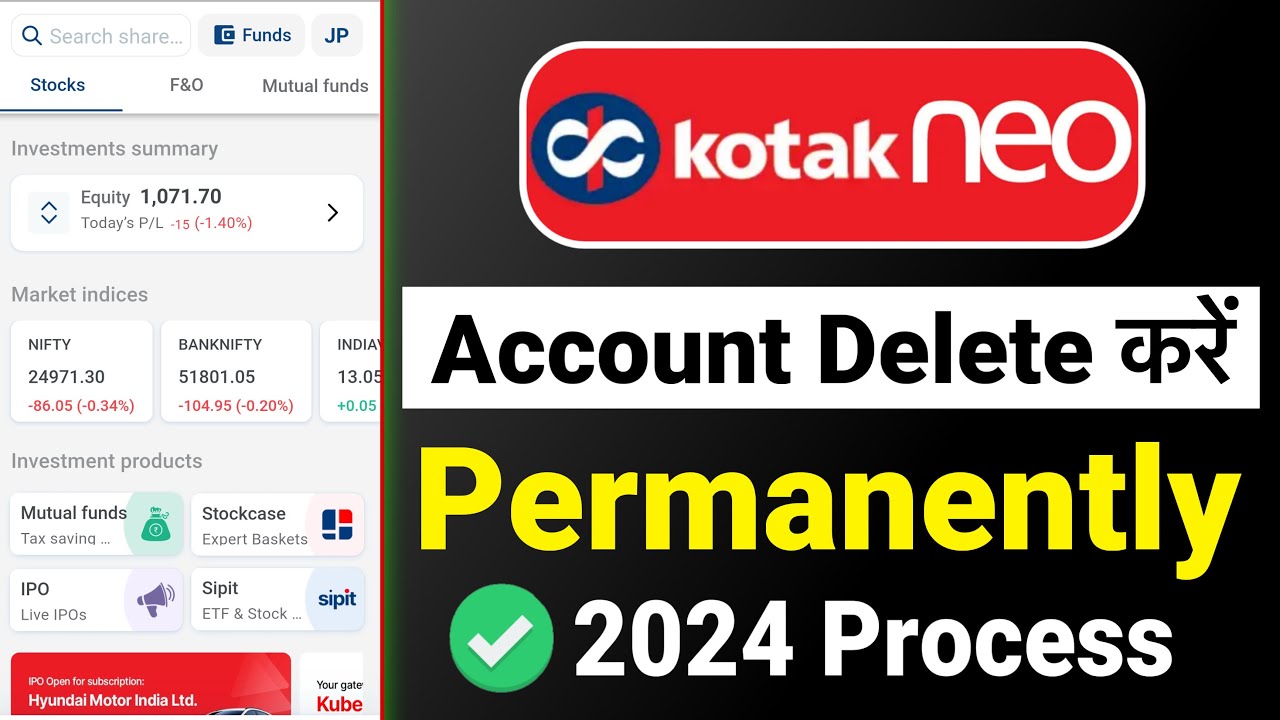 How To Close Kotak Neo Demat Account | Kotak Neo Account Close Kaise ...