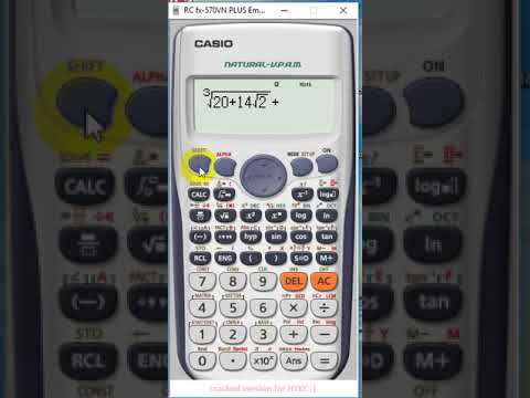 Video Căn bậc 3 bằng máy casio fx570vn+ - youtube