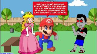 Dark Rodrigo Rocket makes fun of Mario and Princess Peach for being together/grounded