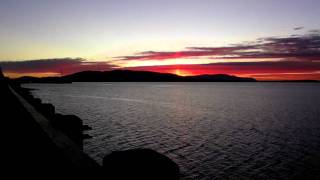 Sunset on Bellingham Bay from Taylor Dock, Feb 2, 2012