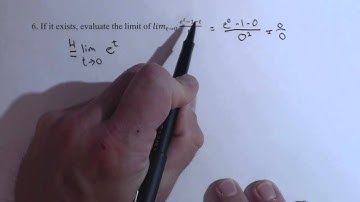 Evaluating a Limit Using L