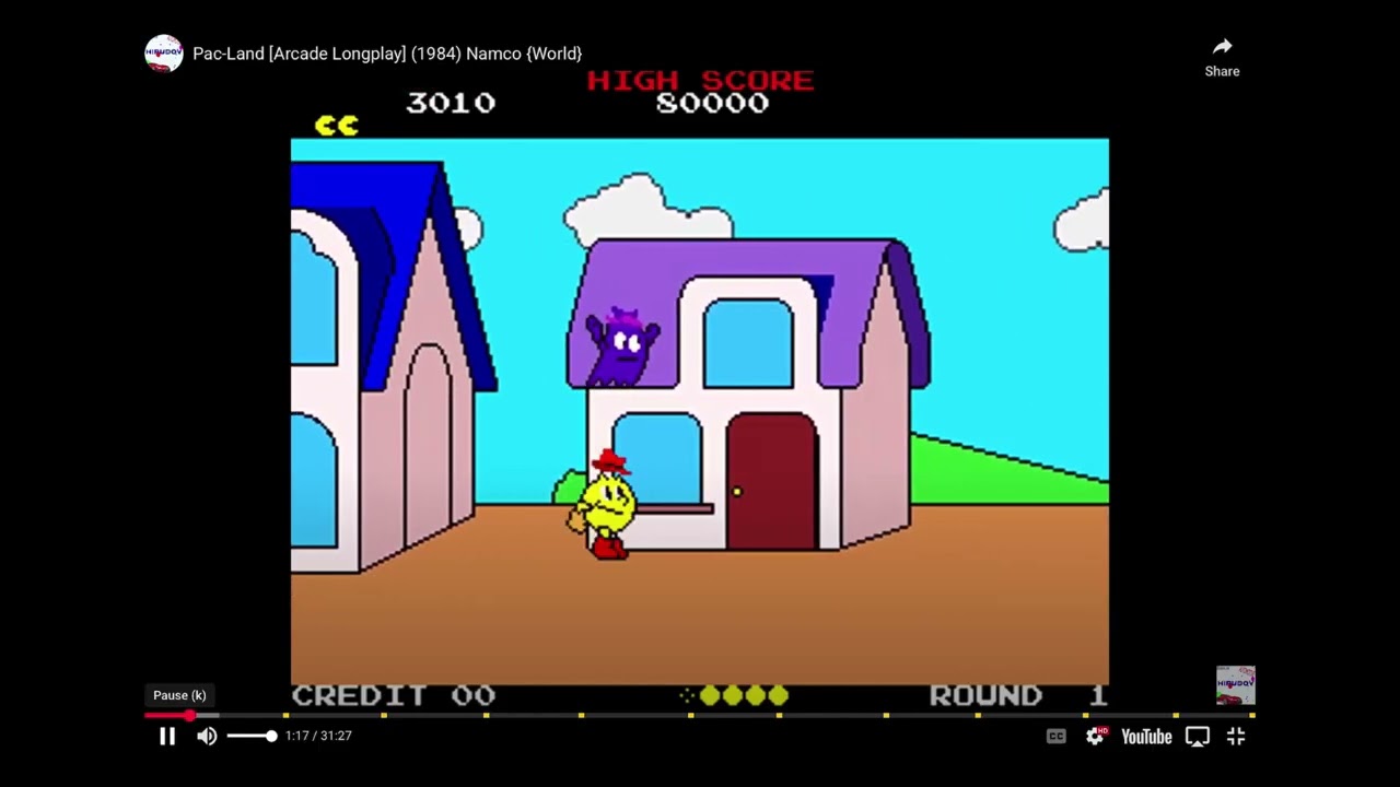 Namco Arcade Pac Man Series in 1980-1987 Finale The End!