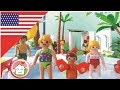 Playmobil Movie At The Water Pool Slide Park / children's film from The Hauser Family