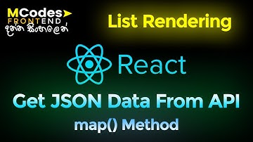 How to Fetch Data from API in ReactJS : Map method (in Sinhala)